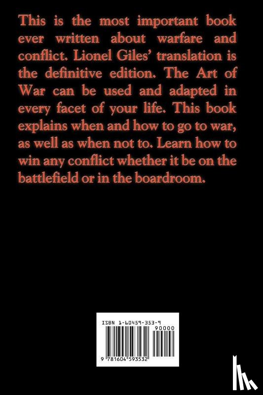 Tzu, Sun, Xgiles, Lionel Giles - The Art of War