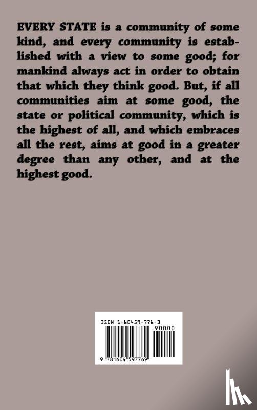 Aristotle - Politics