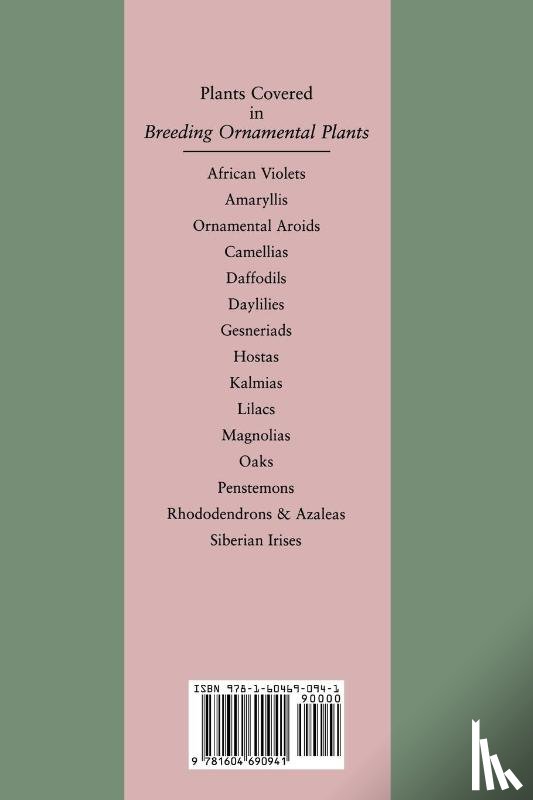 J. Callaway, Dorothy - Breeding Ornamental Plants