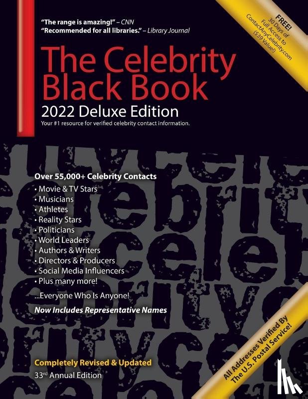  - The Celebrity Black Book 2022 (Deluxe Edition) for Fans, Businesses & Nonprofits