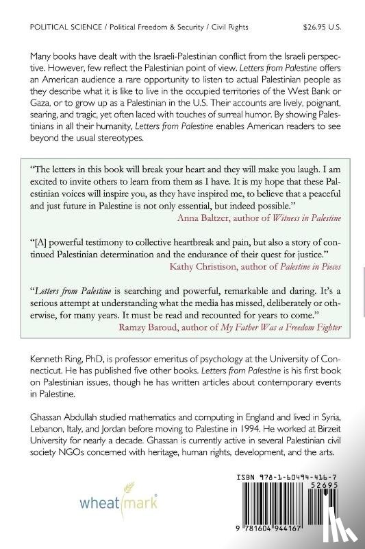 Ring, Kenneth, Abdullah, Ghassan - Letters from Palestine