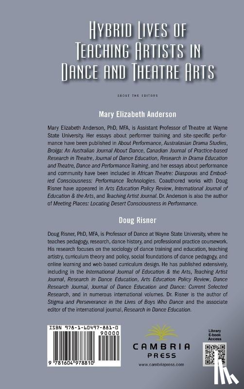  - Hybrid Lives of Teaching Artists in Dance and Theatre Arts