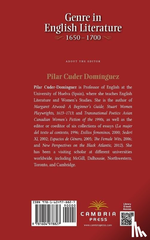  - Genre in English Literature, 1650-1700