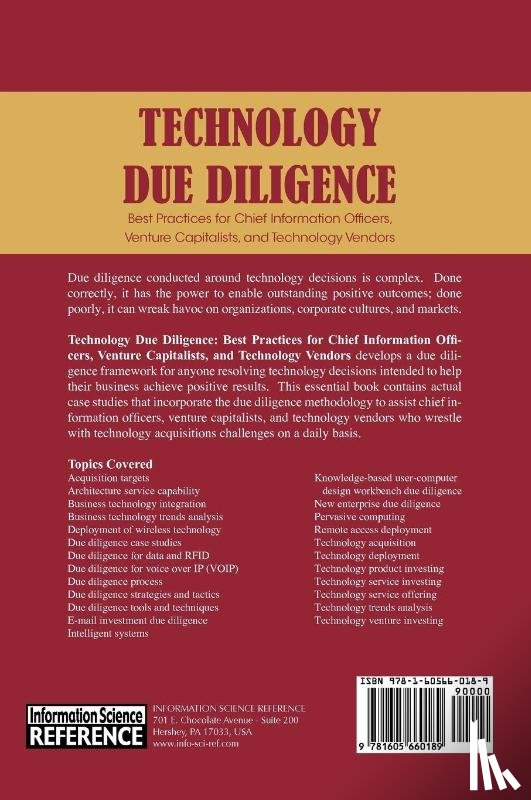 Andriole, Stephen J. - Technology Due Diligence