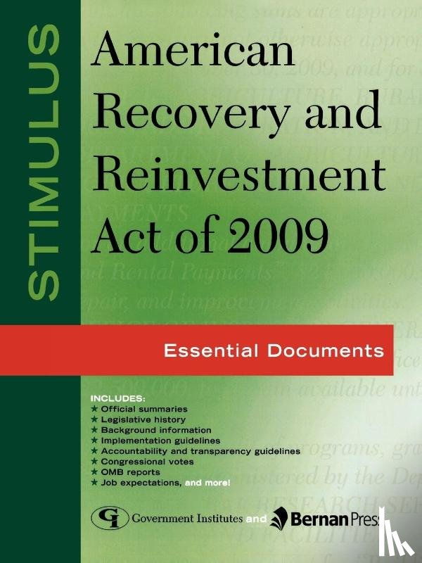 Government, Federal - Stimulus: American Recovery and Reinvestment Act of 2009