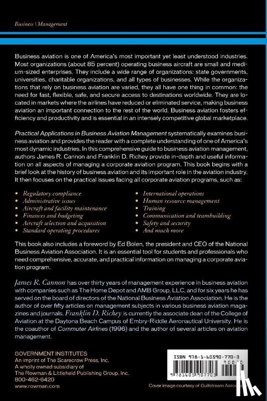 Cannon, James R., Richey, Franklin D. - Practical Applications in Business Aviation Management