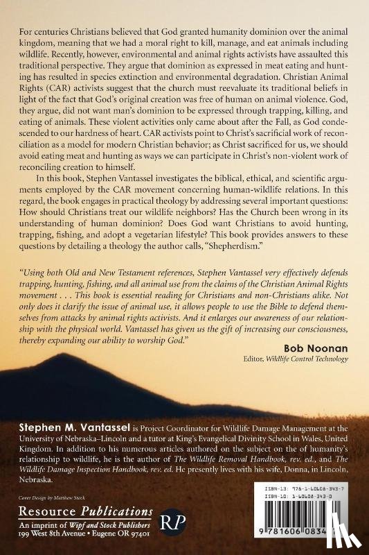Vantassel, Stephen M - Dominion Over Wildlife?