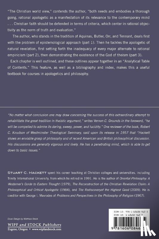 Hackett, Stuart C - The Resurrection of Theism