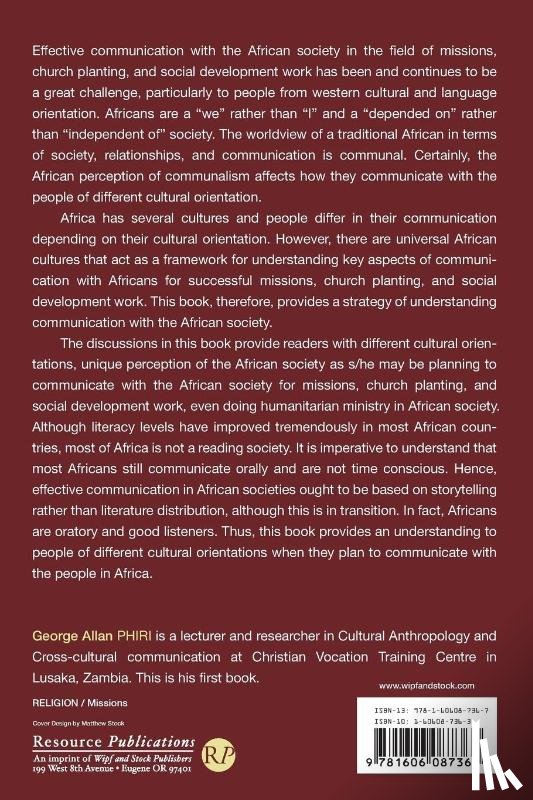 Phiri, George Allan - Social-Cultural Anthropology