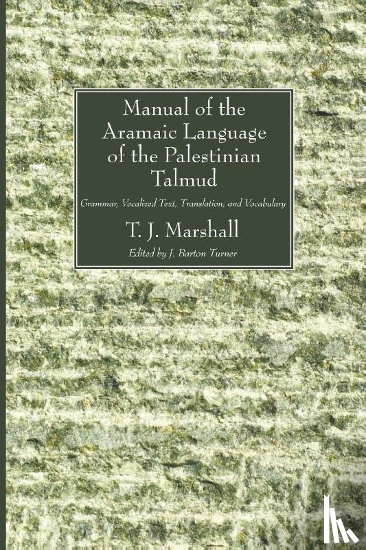 Marshall, T J (Division of Soils CSIRO - Manual of the Aramaic Language of the Palestinian Talmud