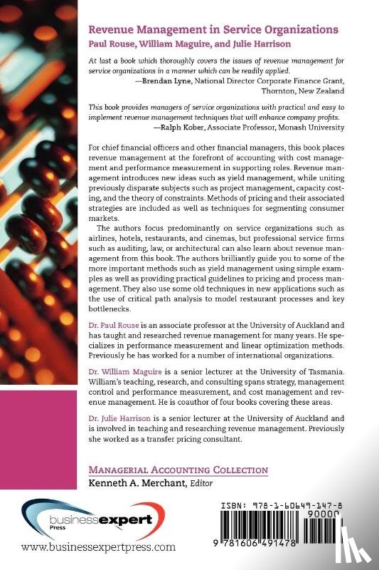Rouse, Paul, Maguire, William - Revenue Management for Service Organizations