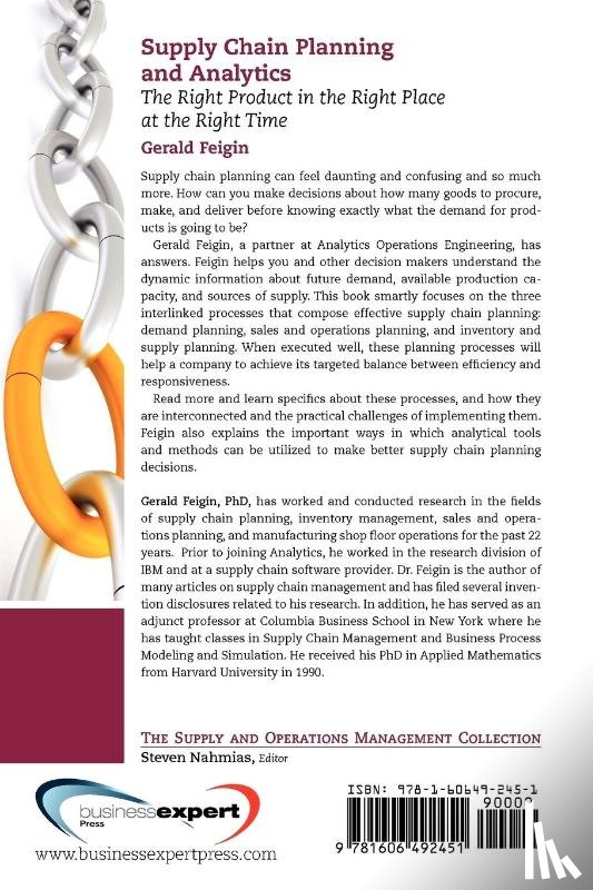 Feigin, Gerald - Operational Challenges in Supply Chain Planning