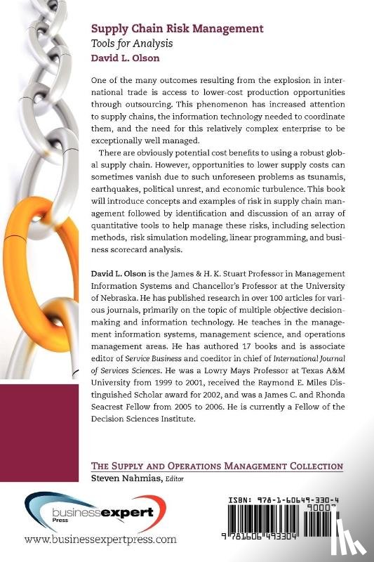Olson, David - Supply Chain Risk Management