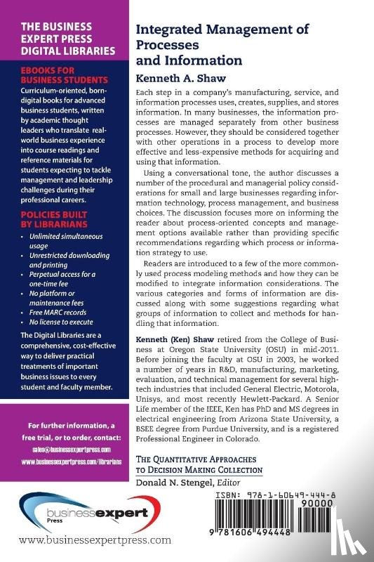 Shaw, Kenneth - Integrated Management of Processes and Information