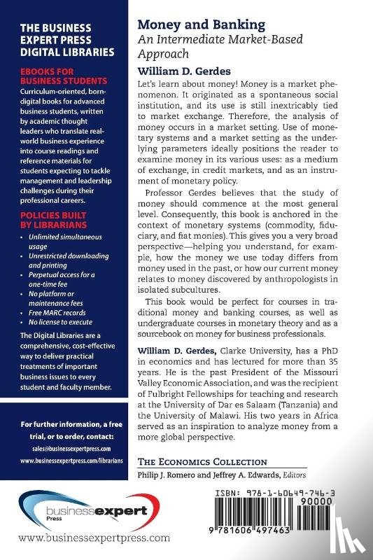 Gerdes, William D. - Money and Banking: A Monetary Systems and Markets Perspective