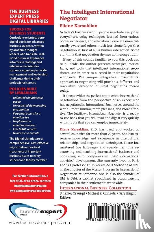 Karsaklian, Eliane - The Intelligent International Negotiator