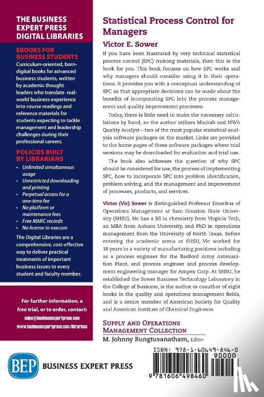 SOWER - STATISTICAL PROCESS CONTROL FO