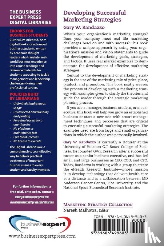 Randazzo, Gary W. - Developing Successful Marketing Strategies