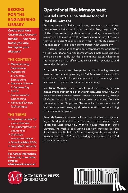PINTO - OPERATIONAL RISK MANAGEMENT