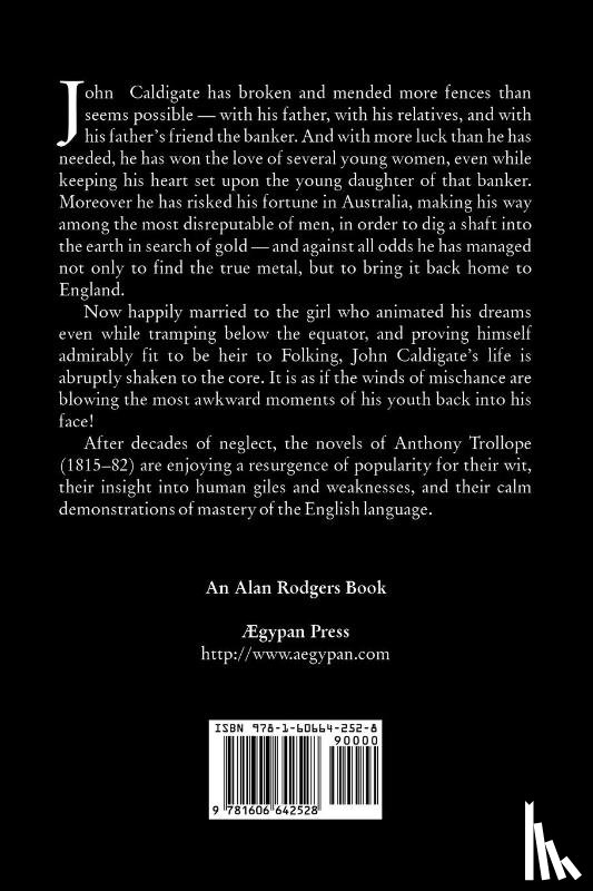 Trollope, Anthony - John Caldigate, Volume II of II by Anthony Trollope, Fiction, Literary