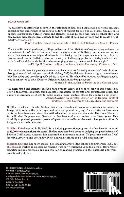 Fried, SuEllen, Sosland, Blanche E. - Banishing Bullying Behavior