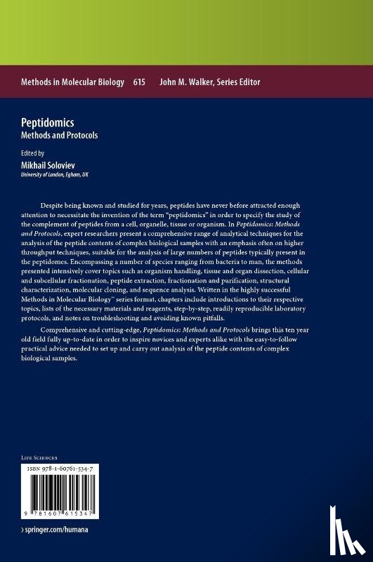 Mikhail Soloviev - Peptidomics