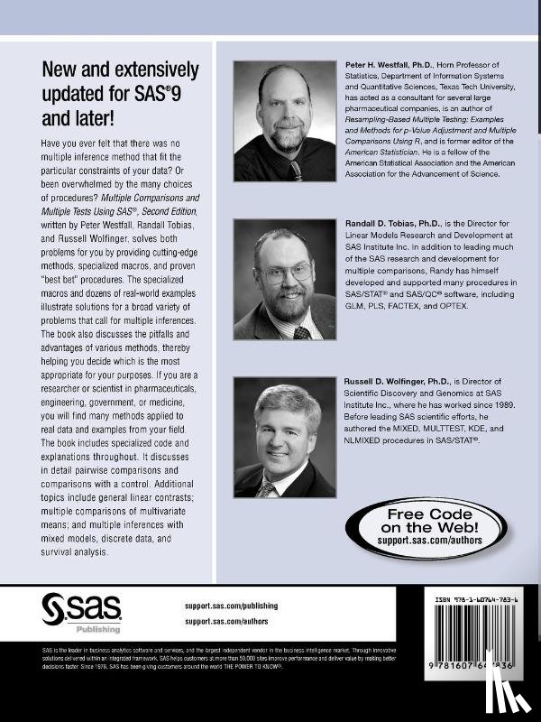 Westfall, Ph.D. Peter H., Tobias, Ph.D. Randall D., Wolfinger, Ph.D. Russell D. - Multiple Comparisons and Multiple Tests Using SAS, Second Edition