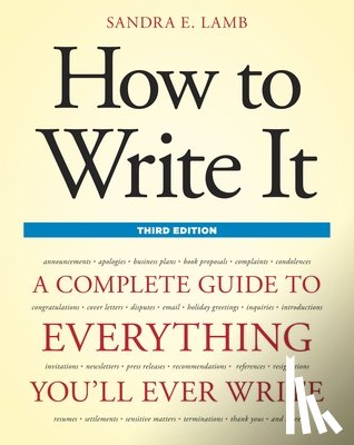 Lamb, Sandra E. - How to Write It, Third Edition