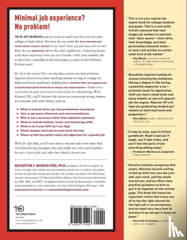 Schultze, Quentin J. - Resume 101