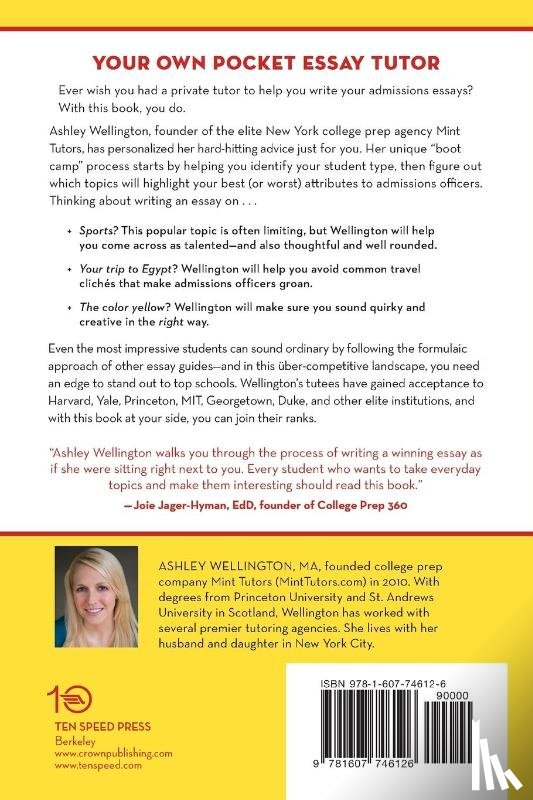 Wellington, Ashley - Admissions Essay Boot Camp