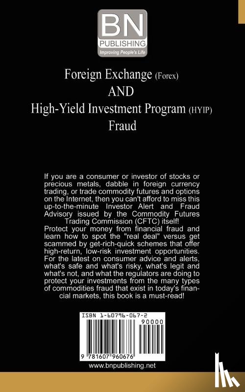 Commodity Futures Trading Commission, Fu, Cftc, Commodity Futures Trading Commission - Foreign Exchange (Forex) and High-Yield Investment Program (Hyip), Fraud