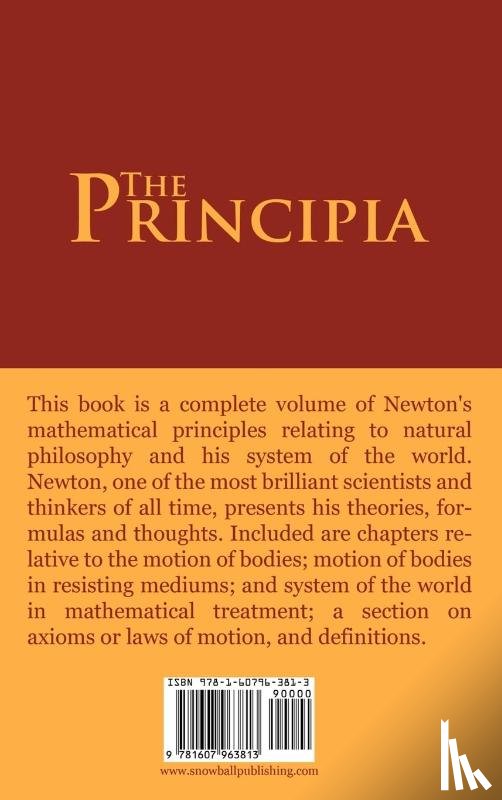 Newton, Sir Isaac - The Principia