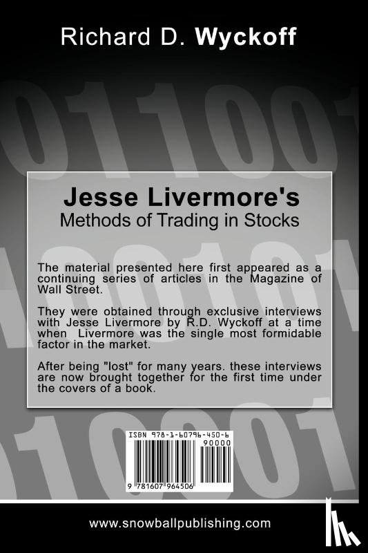 Wyckoff, Richard D, Livermore, Jesse - Jesse Livermore's Methods of Trading in Stocks