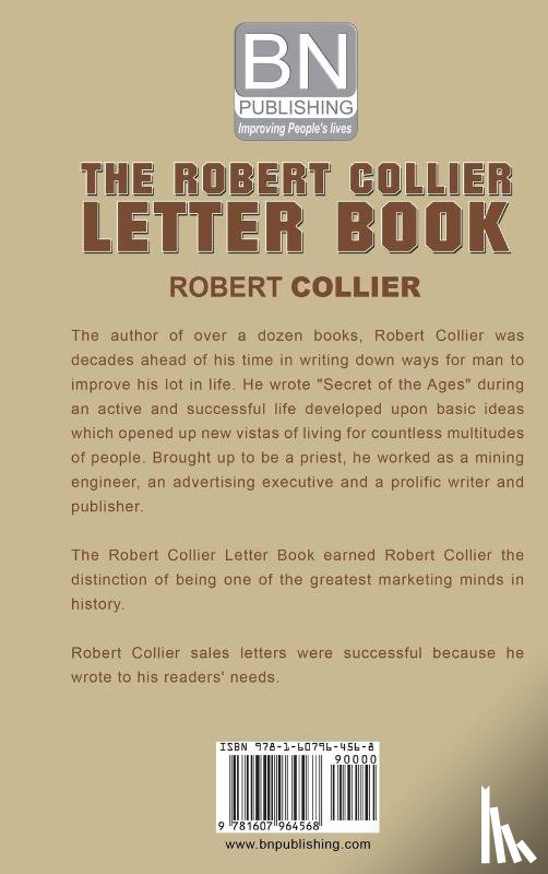 Collier, Robert - The Robert Collier Letter Book