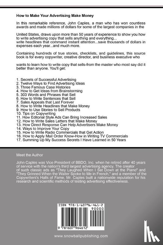 Caples, John - How to Make Your Advertising Make Money