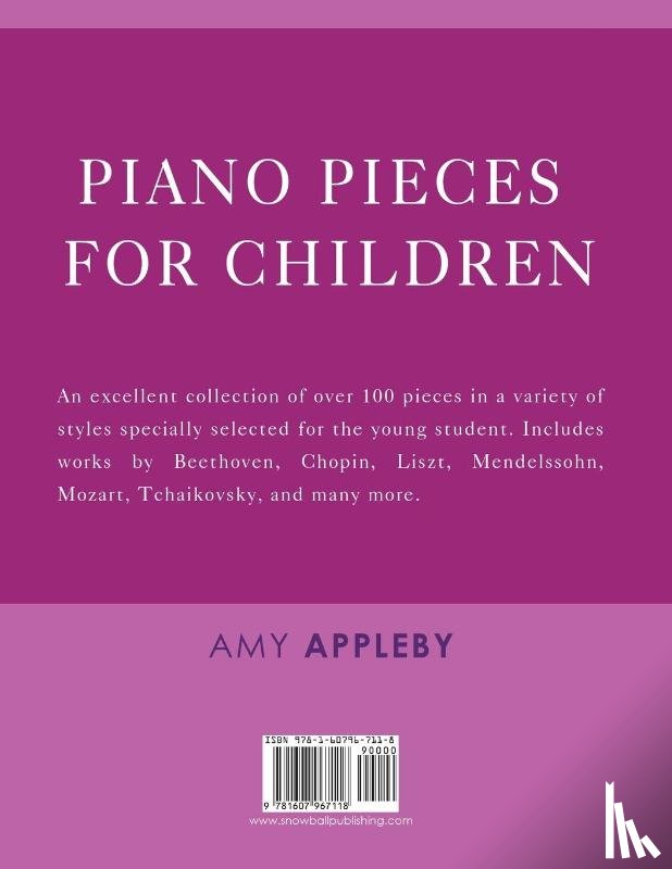Appleby, Amy - Piano Pieces for Young Children