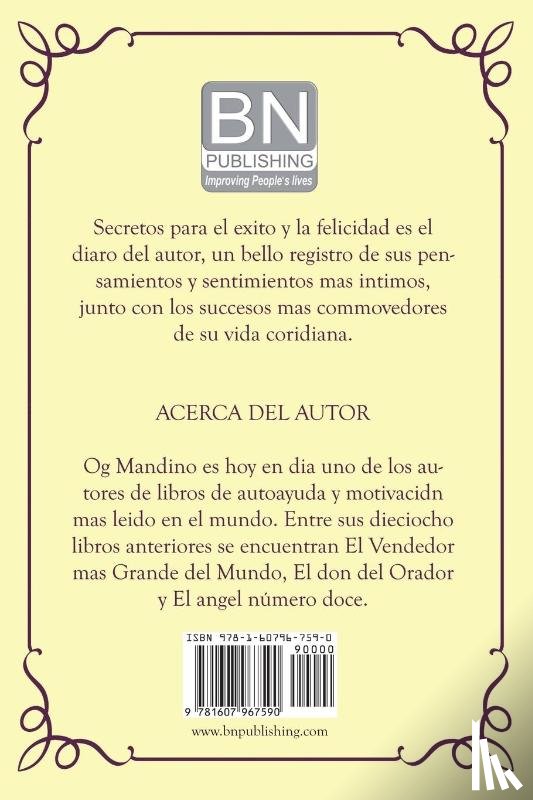 Mandino, Og - Secretos Para El Exito y La Felicidad