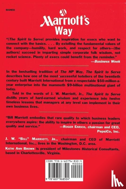 Marriott J. W. - The Spirit to Serve