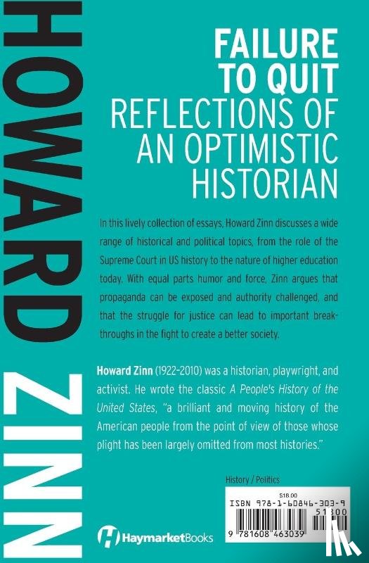Zinn, Howard - Failure To Quit