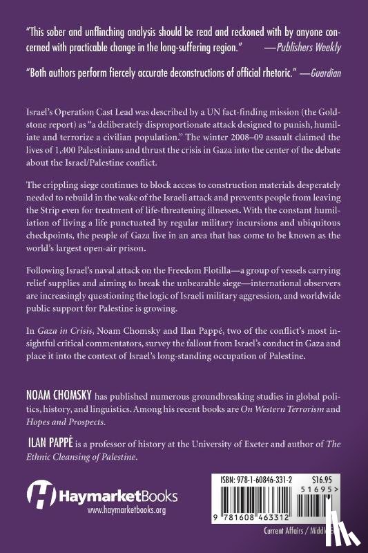 Chomsky, Noam, Pappe, Ilan - Gaza in Crisis