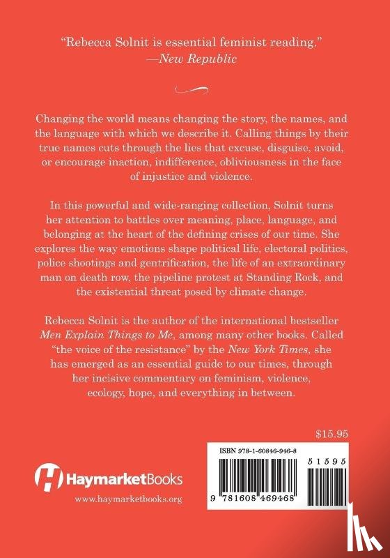 Solnit, Rebecca - Solnit, R: CALL THEM BY THEIR TRUE NAMES