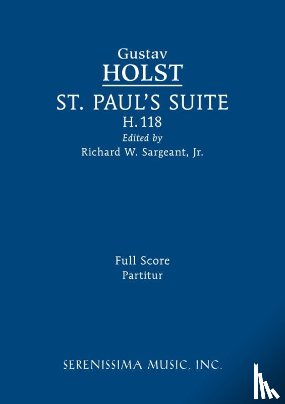 Holst, Gustav - St. Paul's Suite, H.118