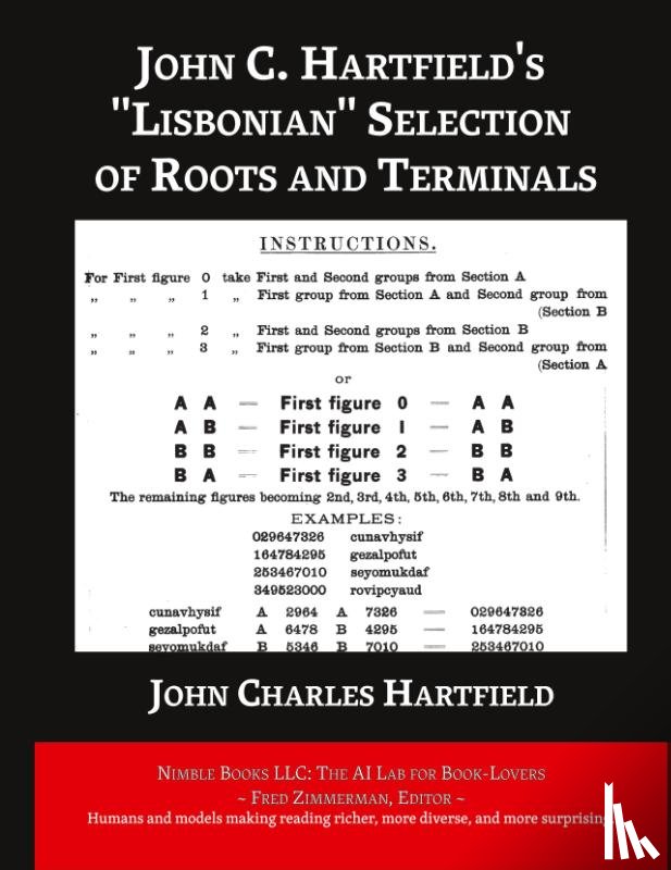 Hartfield, John Charles - John C. Hartfield's "Lisbonian" Selection of Roots and Terminals