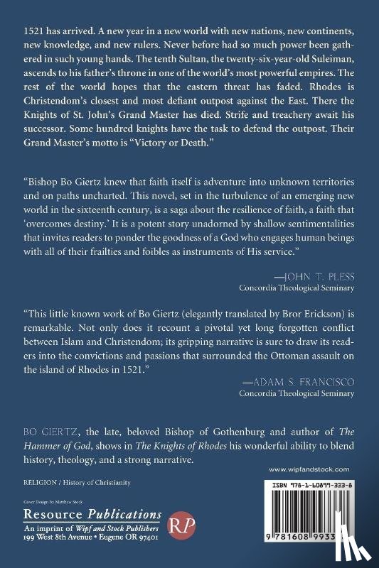 Giertz, Bo - The Knights of Rhodes