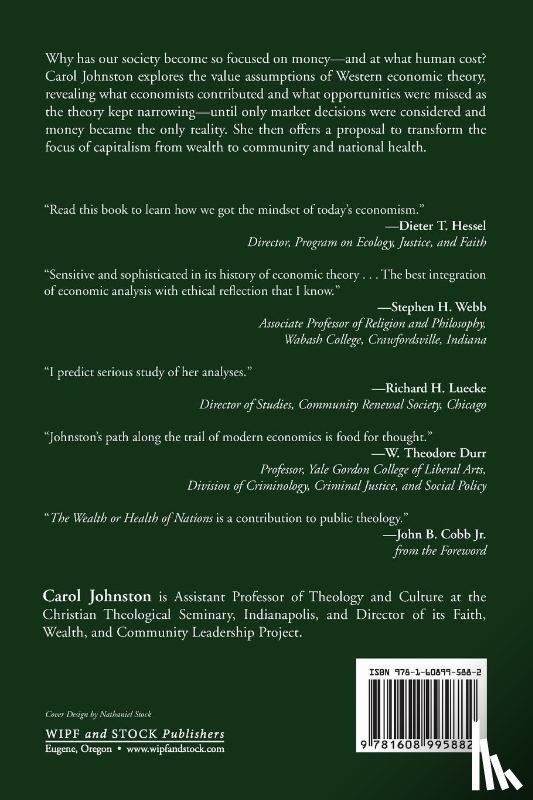 Johnston, Carol - The Wealth or Health of Nations