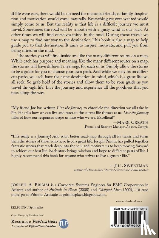 Primm, Joseph A - Live the Journey