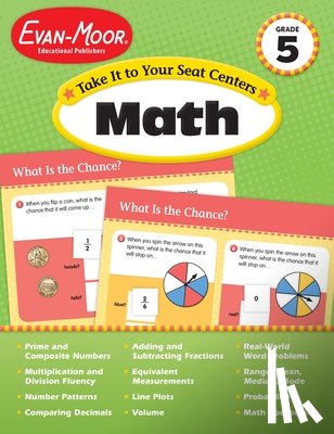 Evan-Moor Educational Publishers - TAKE IT TO YOUR SEAT MATH CENT