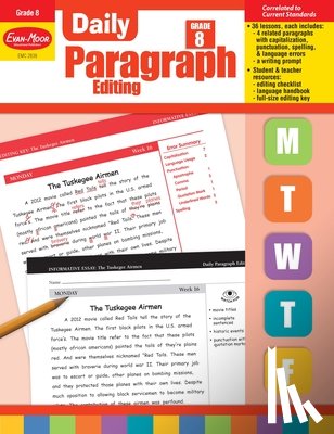 Evan-Moor Educational Publishers - DAILY PARAGRAPH EDITING GRD 8