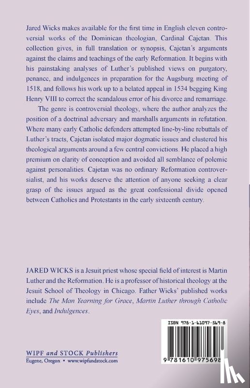 Cajetan, Tommaso De Vio - Cajetan Responds