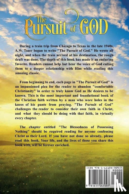 Tozer, A W - The Pursuit of God